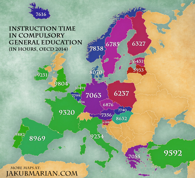 instruction-hours-europe