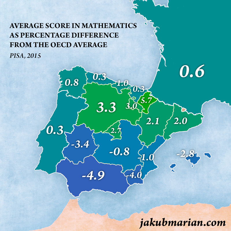 PISA 2015 Spain mathematics