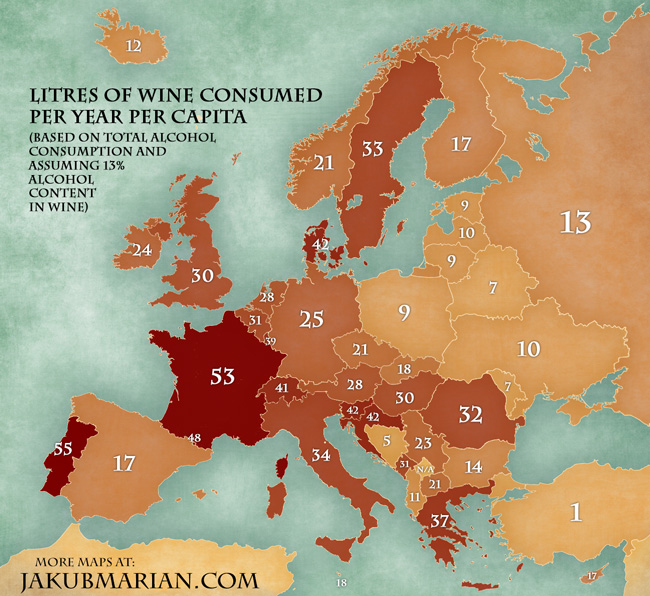 Hrvati piju najviše vina po glavi stanovnika na svijetu Wine