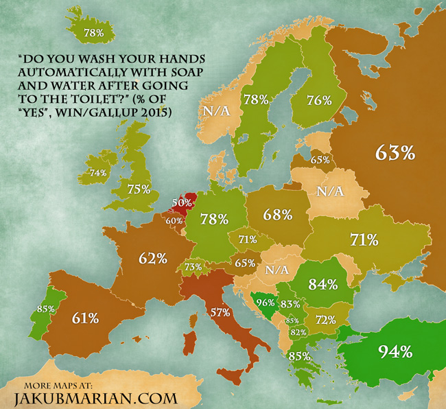 Hand-washing in EU