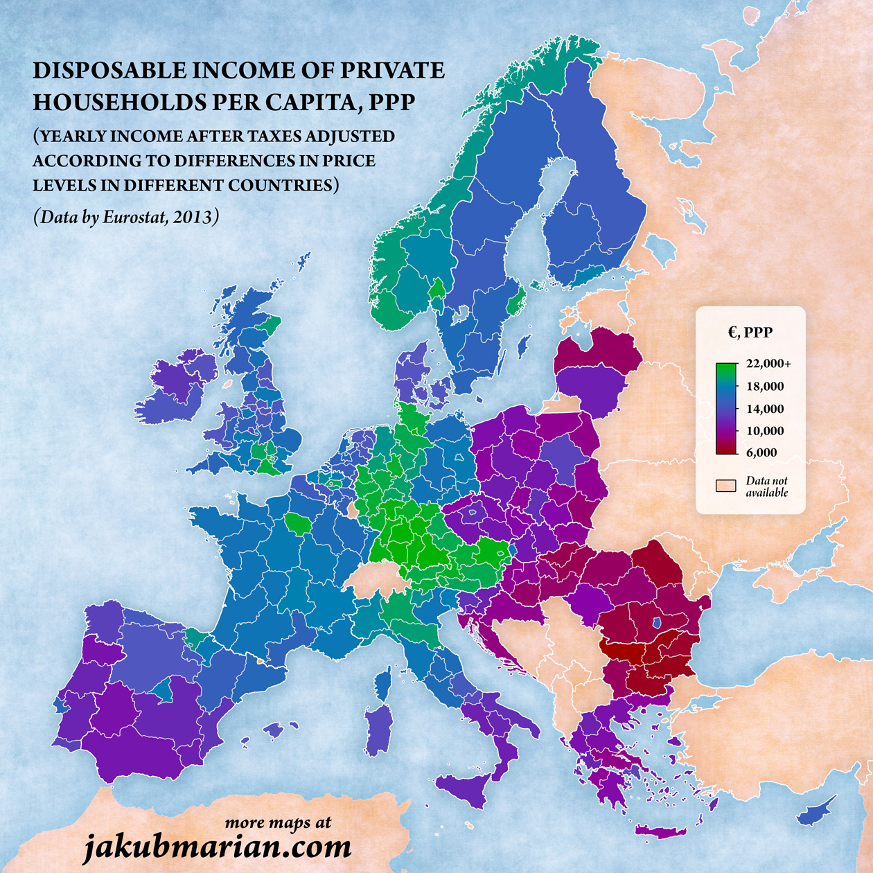 Disposable income in Europe