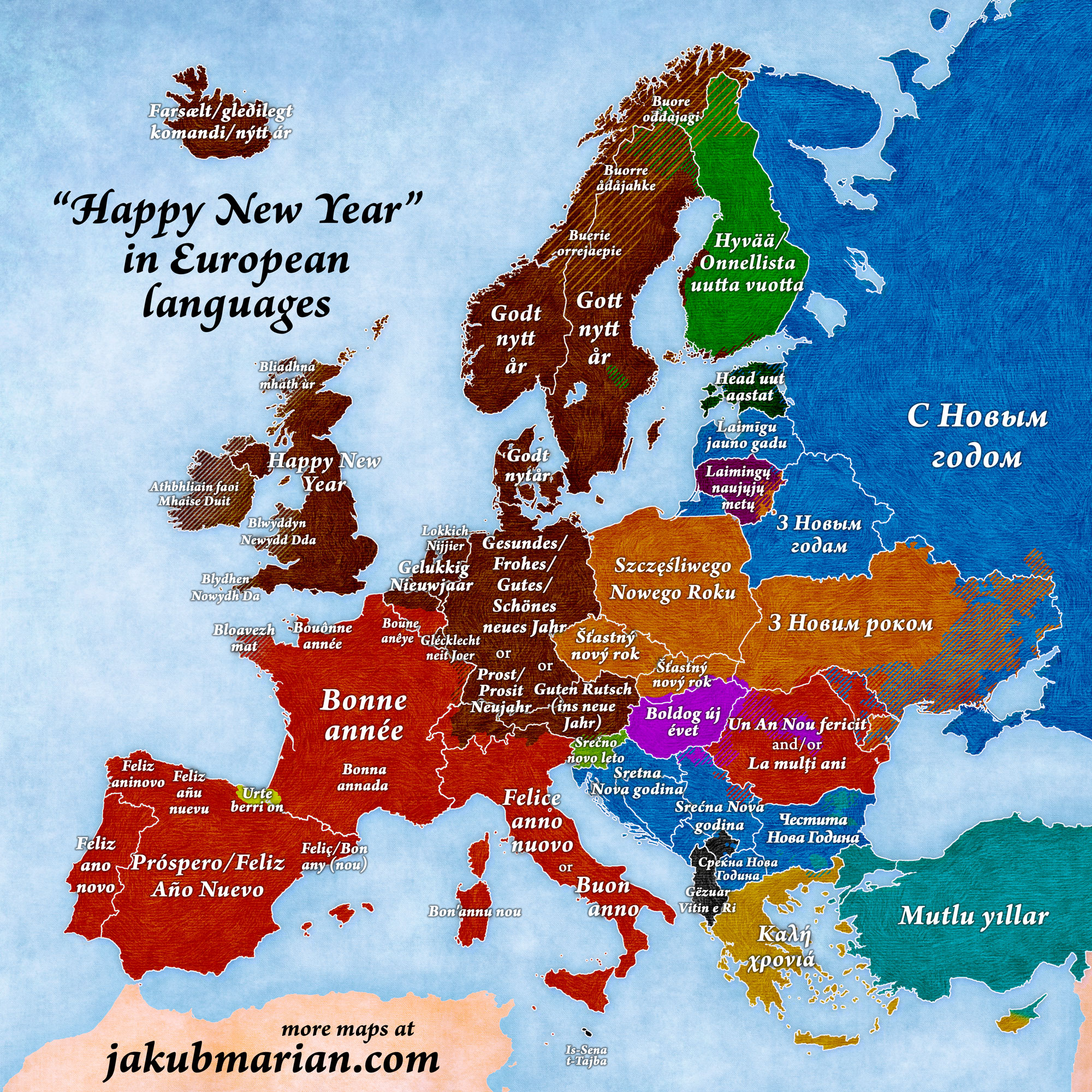 happy new year in different languages