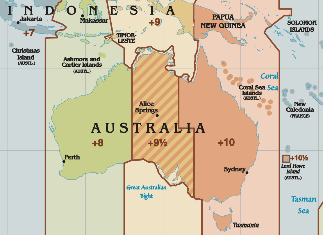 time zones in australia