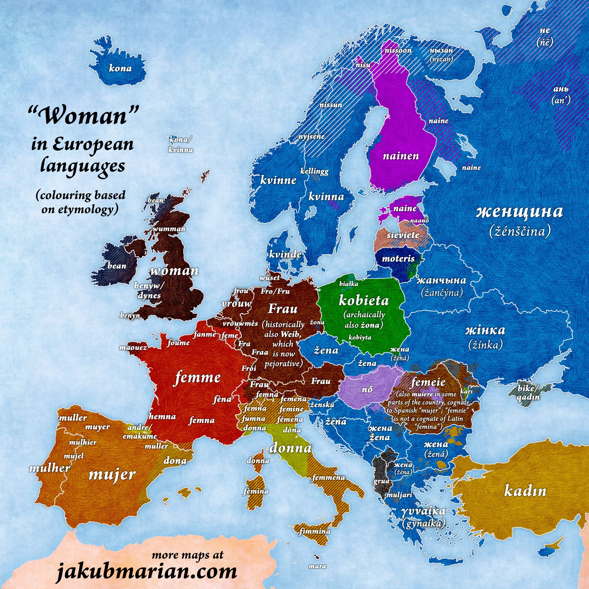 woman-in-european-languages