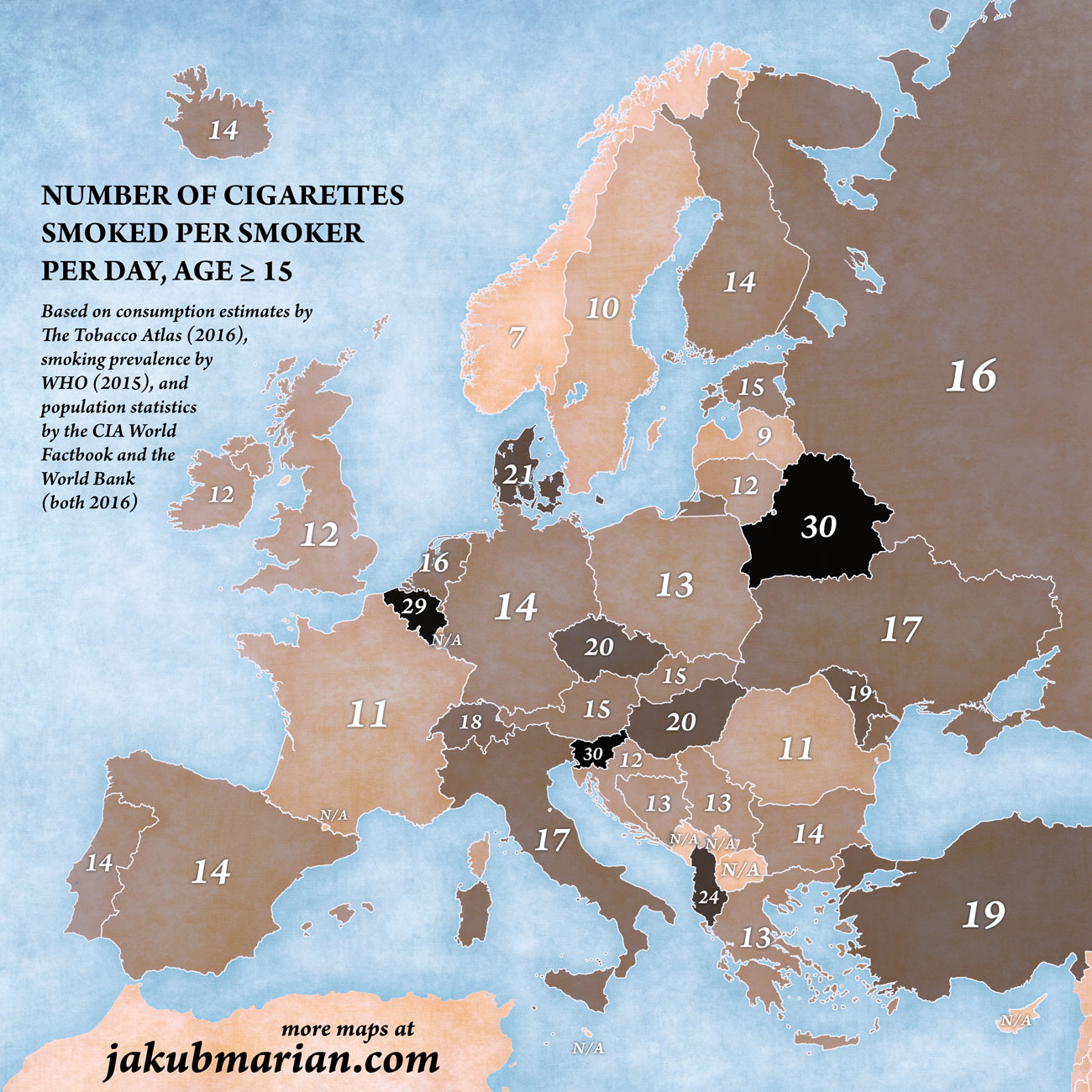 Cigarette consumption per smoker