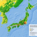 Land cover of Japan and the Korean Peninsula