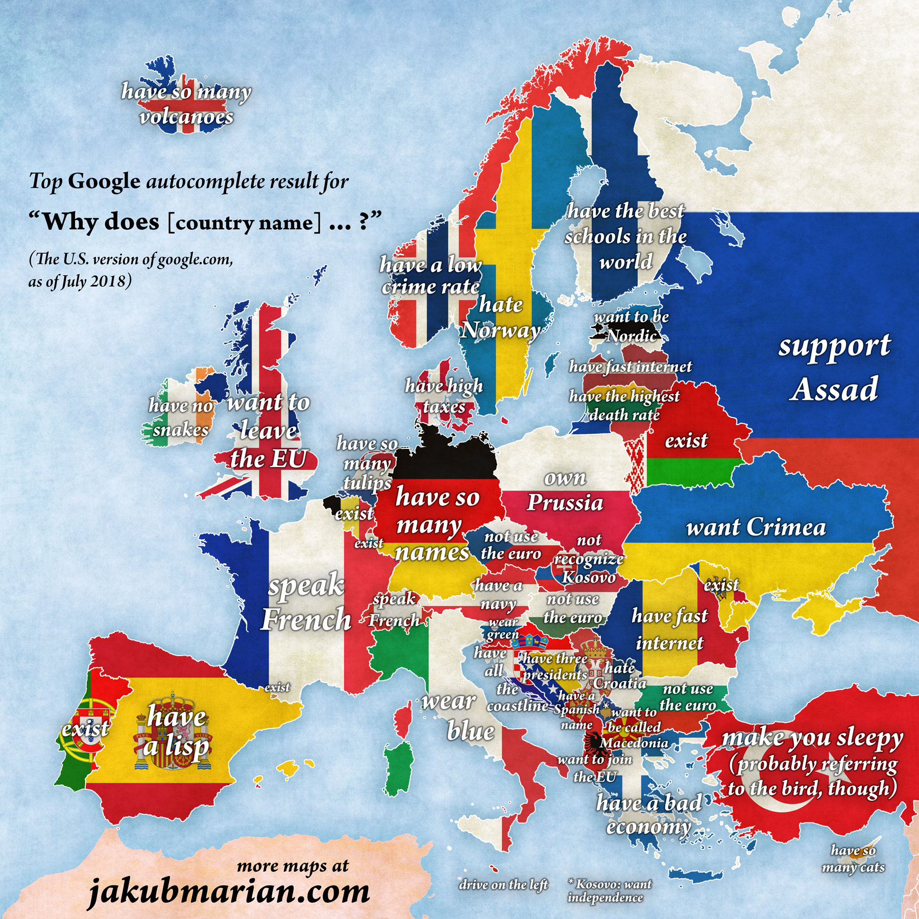 Google Autocomplete For Why Does For European Countries