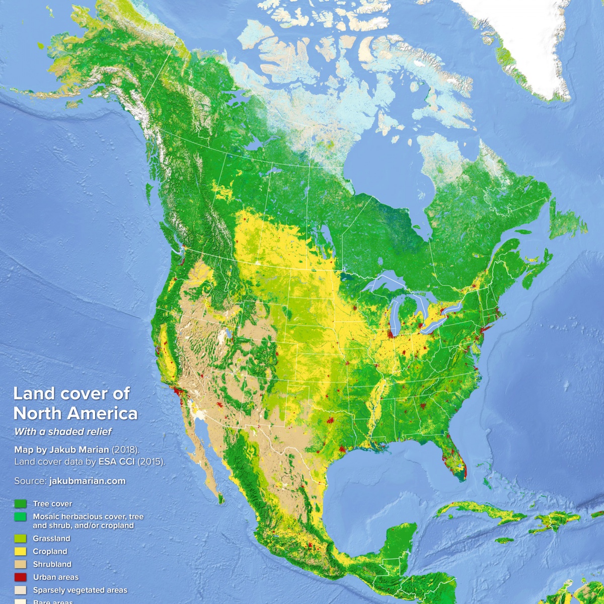 Land Cover Of North America