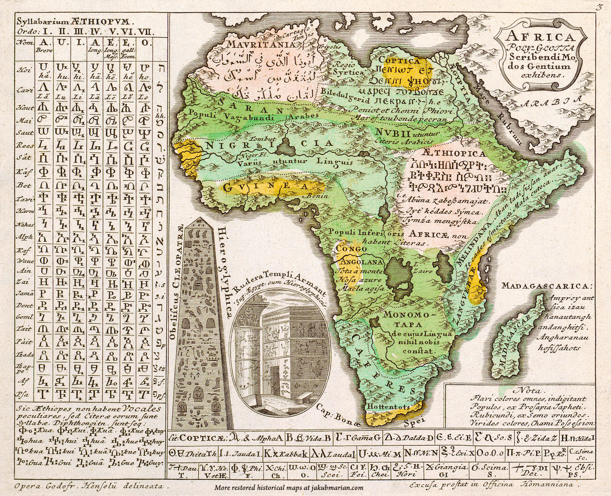 Hensel linguistic map of Africa